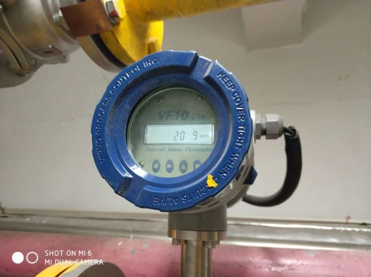Gas Mass Flow Meter Air Flow Measure